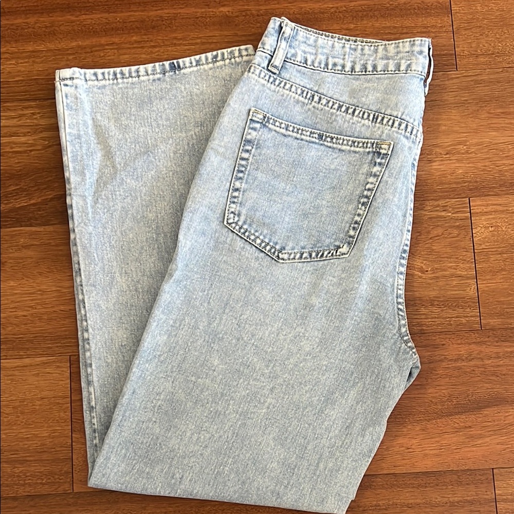 SHEIN High Waist Straight Leg Jeans